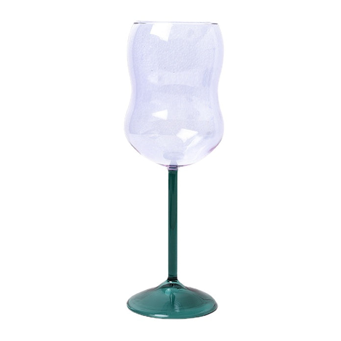Colored Tulip Wine Glass
