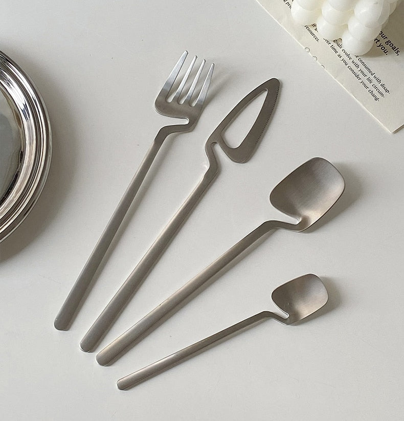 4 Set Hinged Stainless Steel Flatware