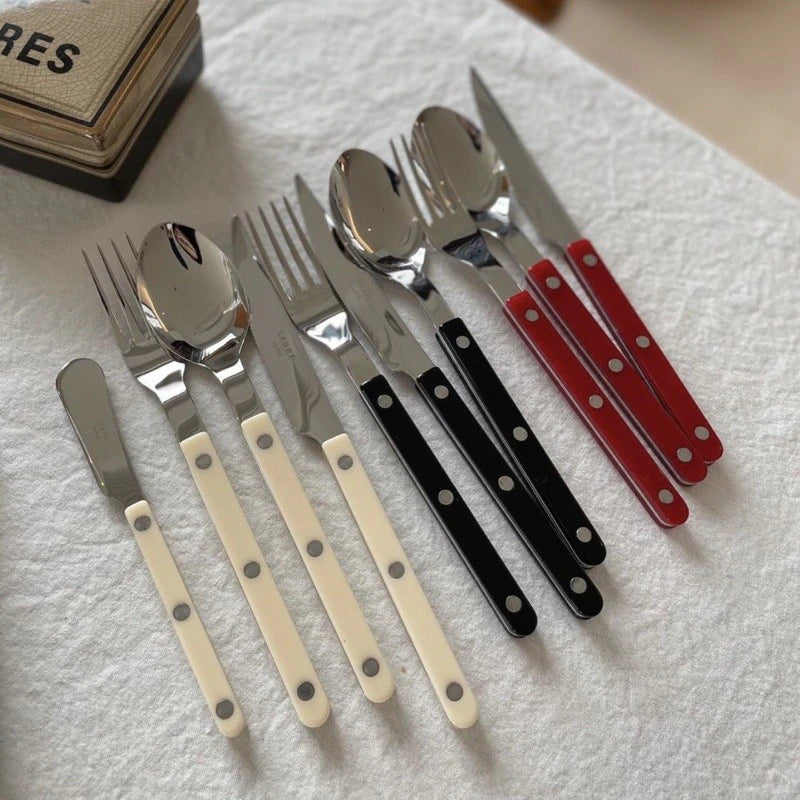 4 Set ABS Handle Stainless Steel Flatware