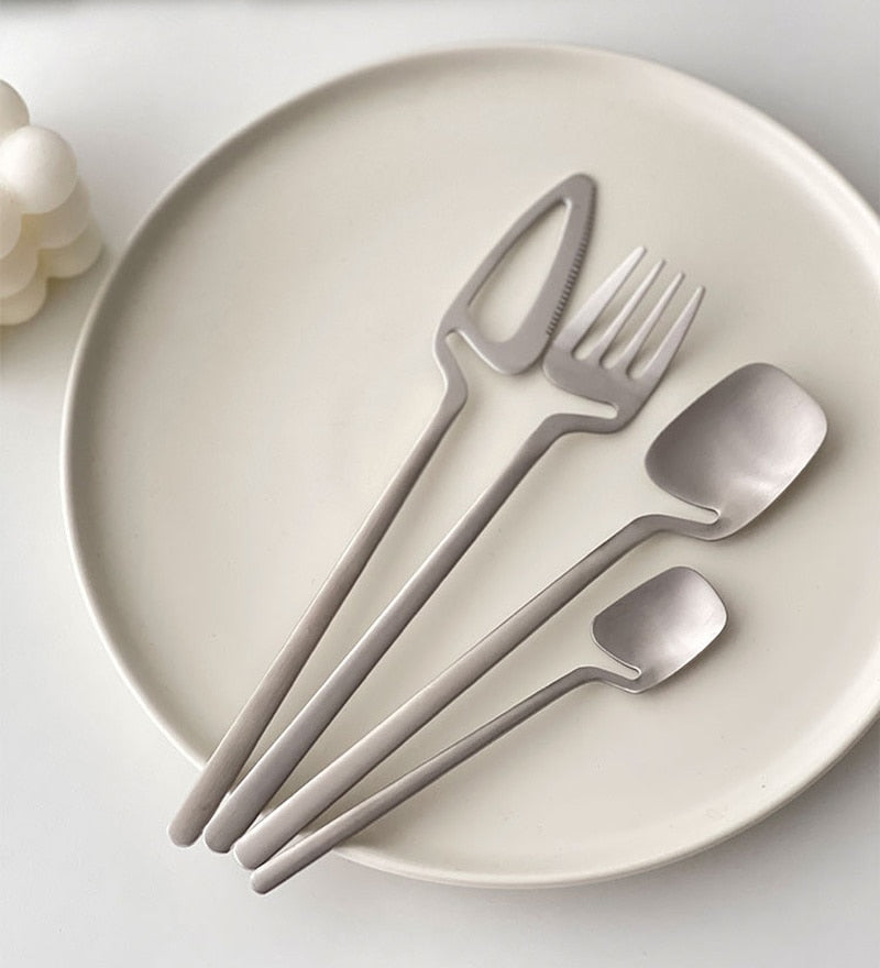 4 Set Hinged Stainless Steel Flatware